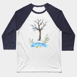 Winter is here! - Cold season frost. Baseball T-Shirt